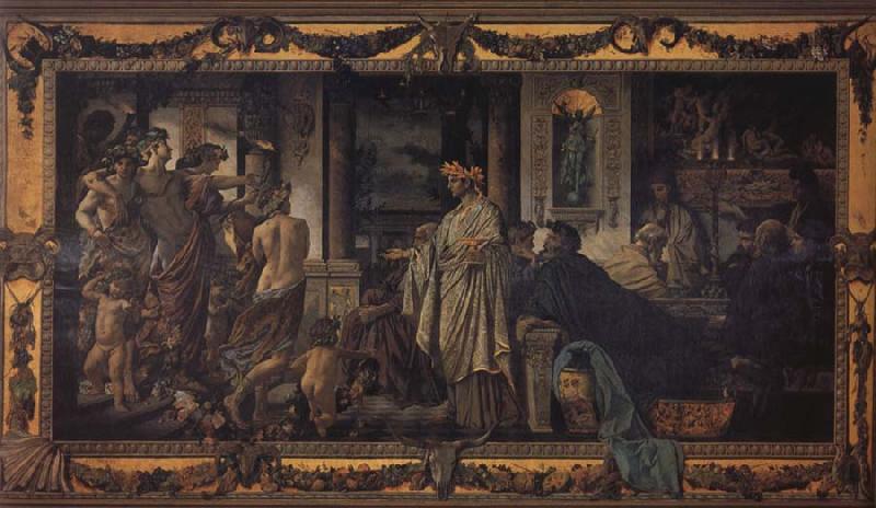 Anselm Feuerbach The Banquet 2nd Version Spain oil painting art